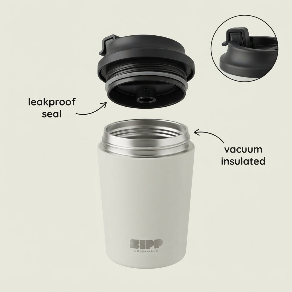 Aqua rush flip-top travel mug