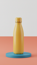 Sunbeam yellow stainless steel bottle