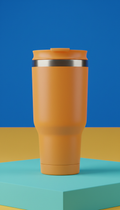 Zest orange travel tumbler