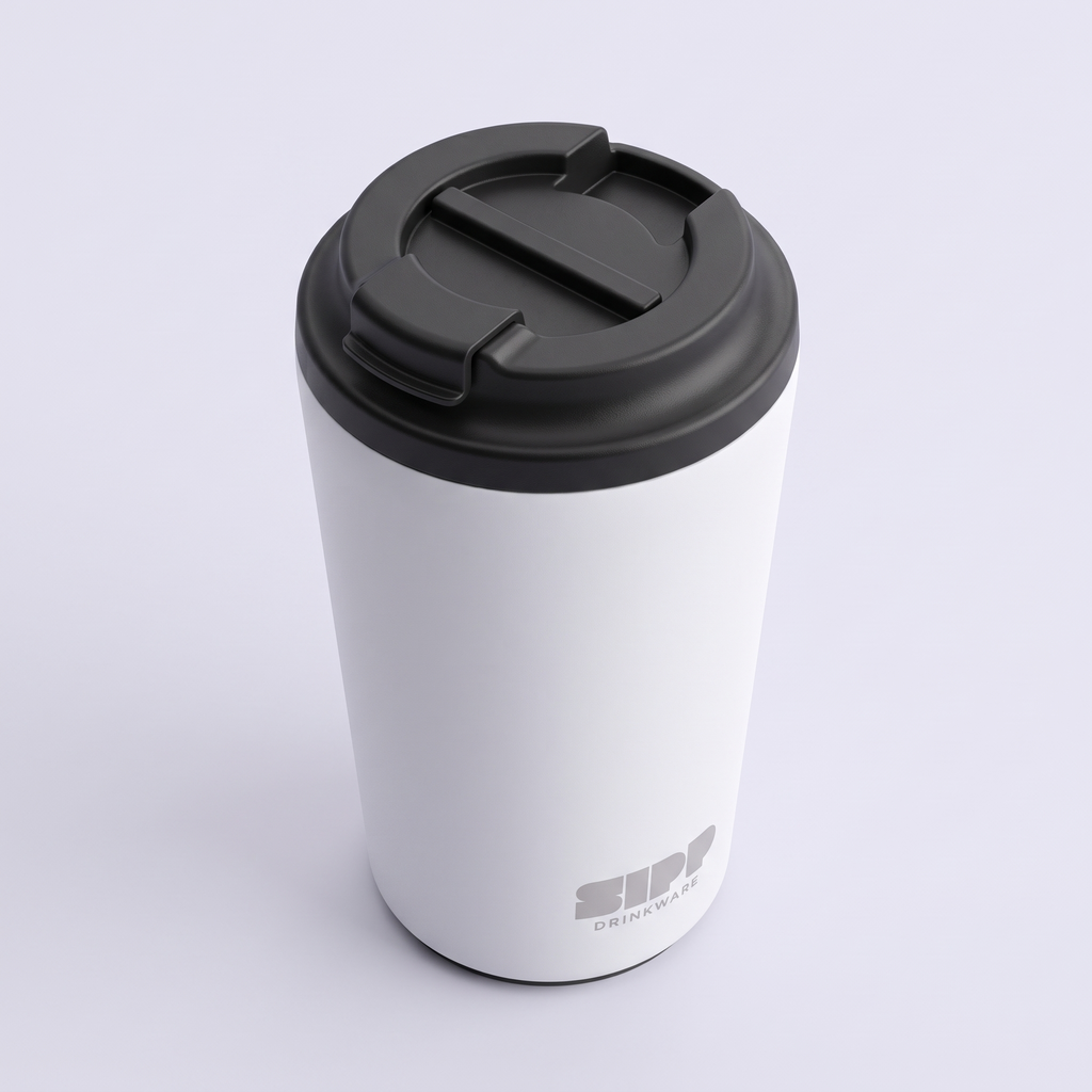 Aqua rush flip-top travel mug