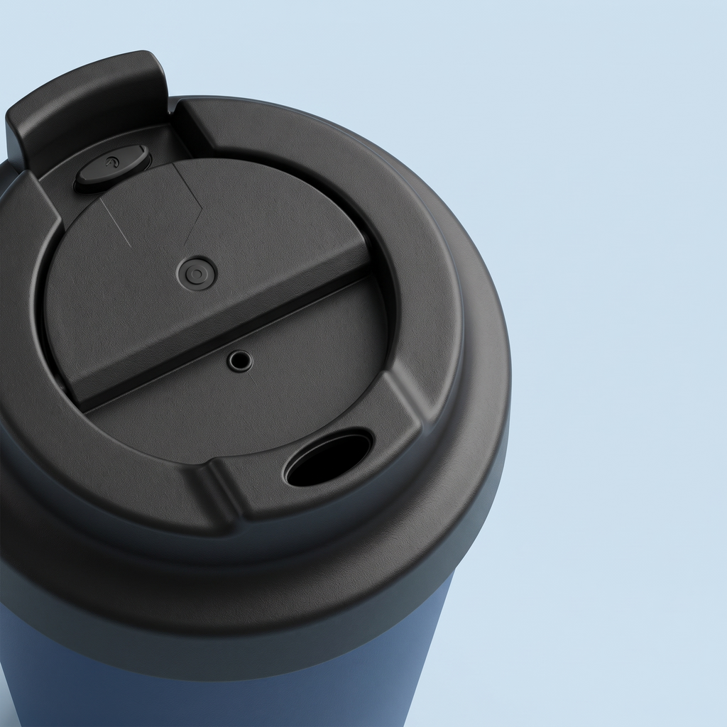 Aqua rush flip-top travel mug